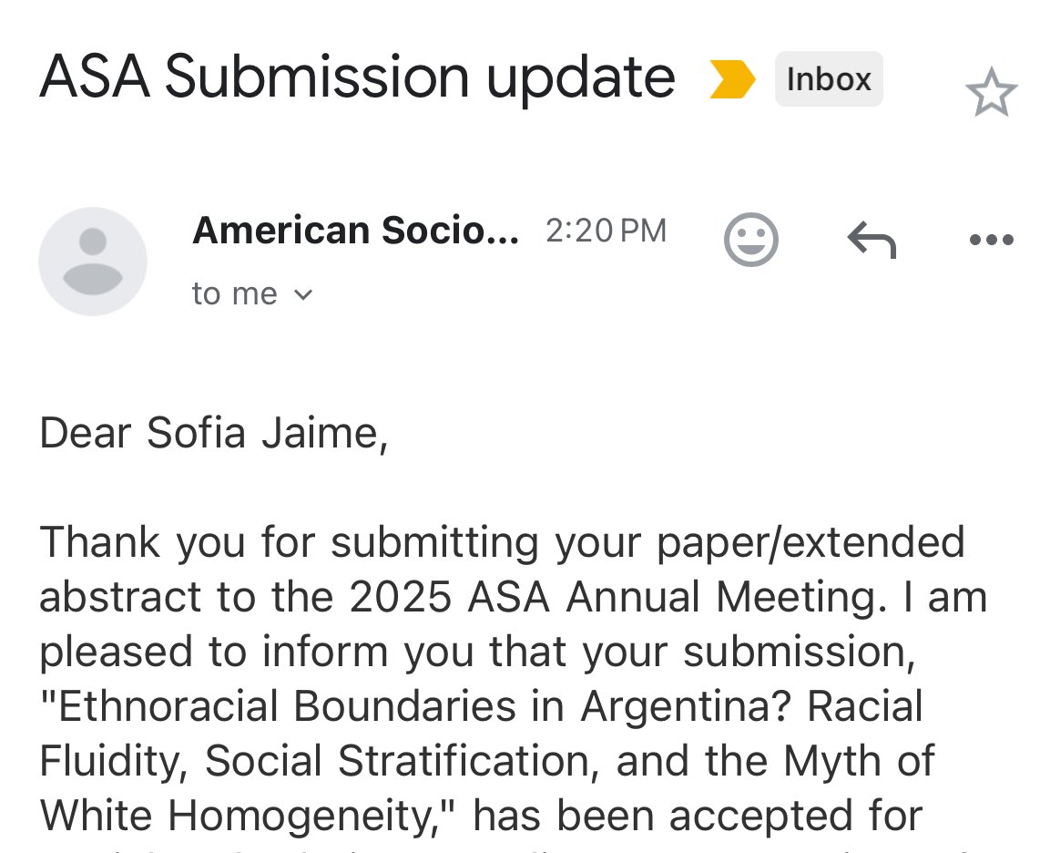 Two papers accepted for <a href="/ASAnews/">ASA Sociology</a> ?! 🎉🥳

Now I have to pick which one to present!