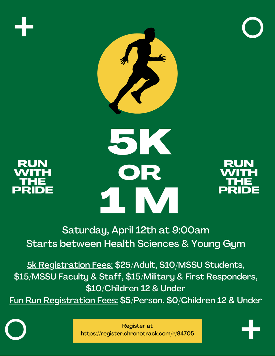LIONS! Join us this Saturday, April 12th at 9am for our annual run with pride 5K or Fun Run!