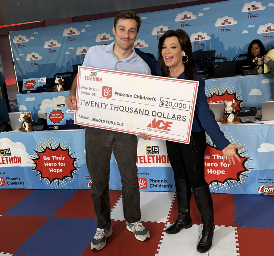 The ABC15 Telethon for Phoenix Children’s is LIVE! 🎉 Every dollar helps kids battling serious illnesses get the care they need. Call 602-933-4567 or donate anytime at abc15.com/Telethon. Let’s make a difference together! #abc15telethon #pcheroes