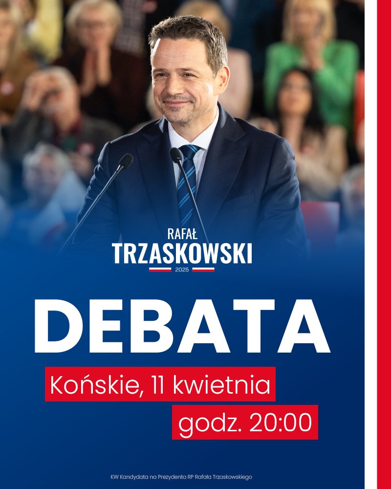To już pojutrze❗ Piątek, 11 kwietnia o 20:00, Końskie. #debata