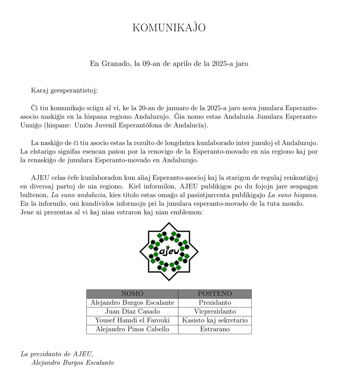 AndaluzioEO's tweet photo. [eo] GRAVA ANONCO! https://t.co/wiXxXMWJDT