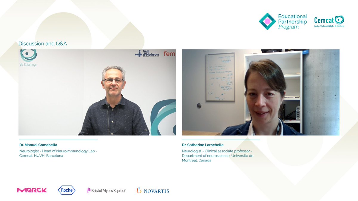 🙌 Thanks for joining today’s #INTalks25 session with Dr. Catherine Larochelle on diet and neuroinflammation in MS!

🗓️ Next up:
September 10 at 15:00 h CEST
🧬 Regulatory T cells and remyelination
with Prof. Denise Fitzgerald (Queen’s University Belfast) and Dr. Manuel Comabella