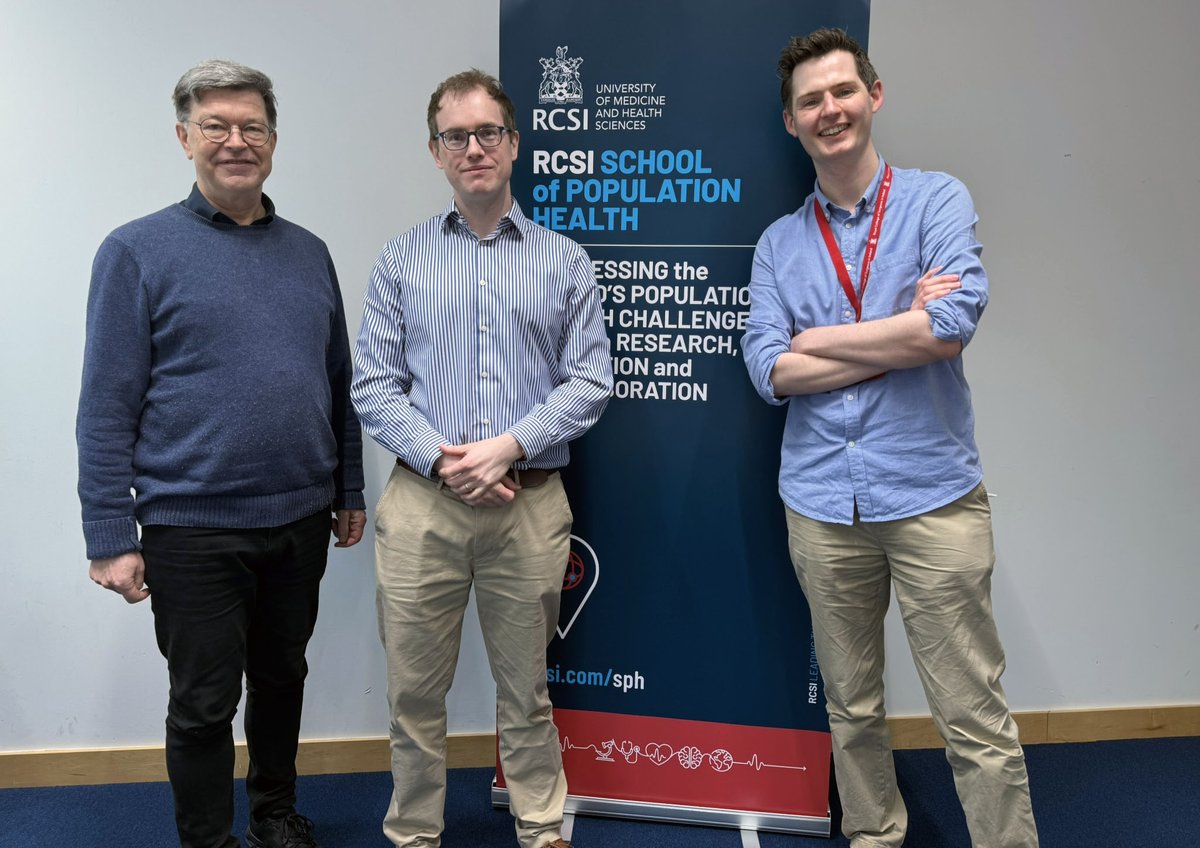 RCSI_PopHealth's tweet photo. We were delighted to welcome Prof Howard Thom from the @BristolUni to @RCSI_PopHealth today. Prof Thom delivered this month's research seminar on Reliable and Efficient Estimation of the Economic Value of medical Research (REEEVR).

@JonathanBriody @ProfJanSorensen https://t.co/dS3o8jEcBP