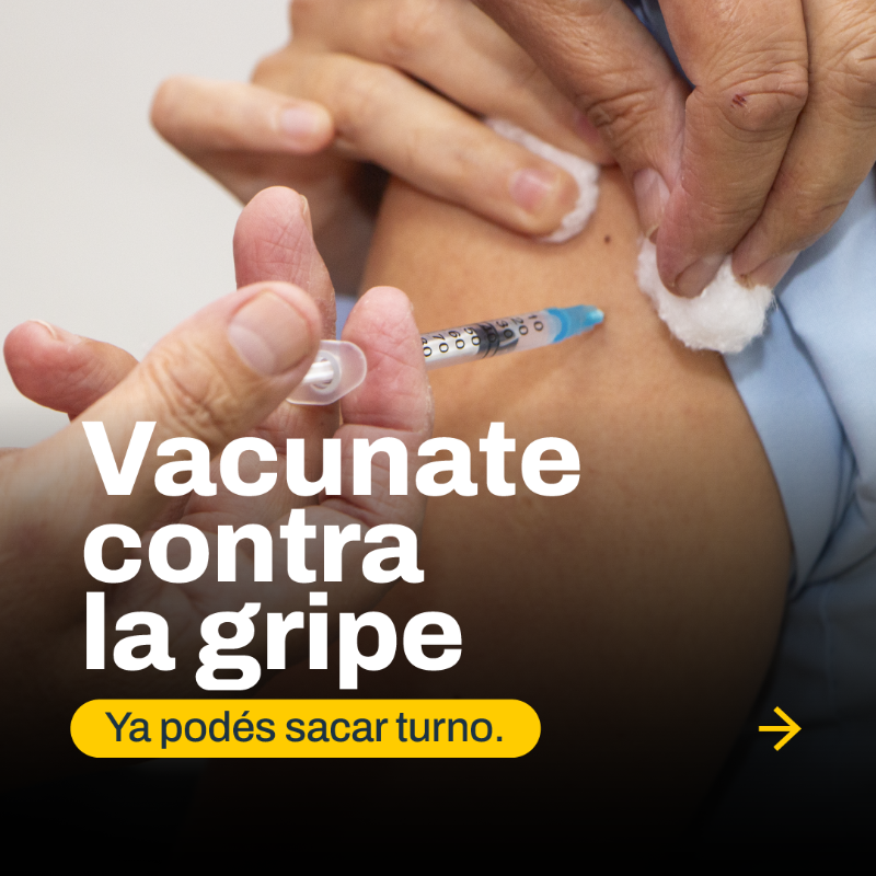gcba's tweet photo. La Ciudad ya está aplicando la vacuna contra la gripe. Sacá tu turno online o a través de Boti al 11-5050-0147.