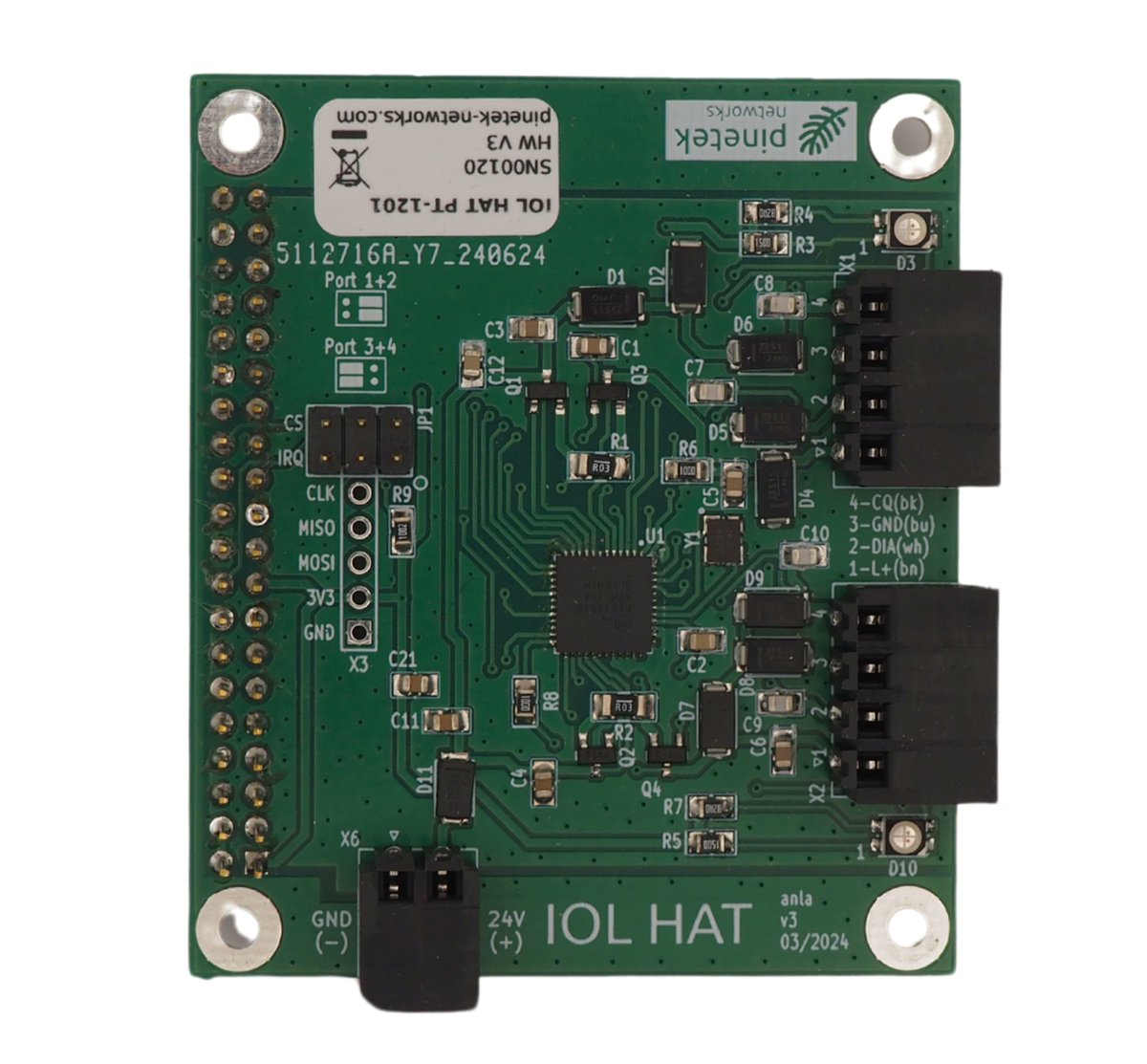 Pinetek Networks IOL HAT is a Raspberry Pi HAT based on @ADI_News ...