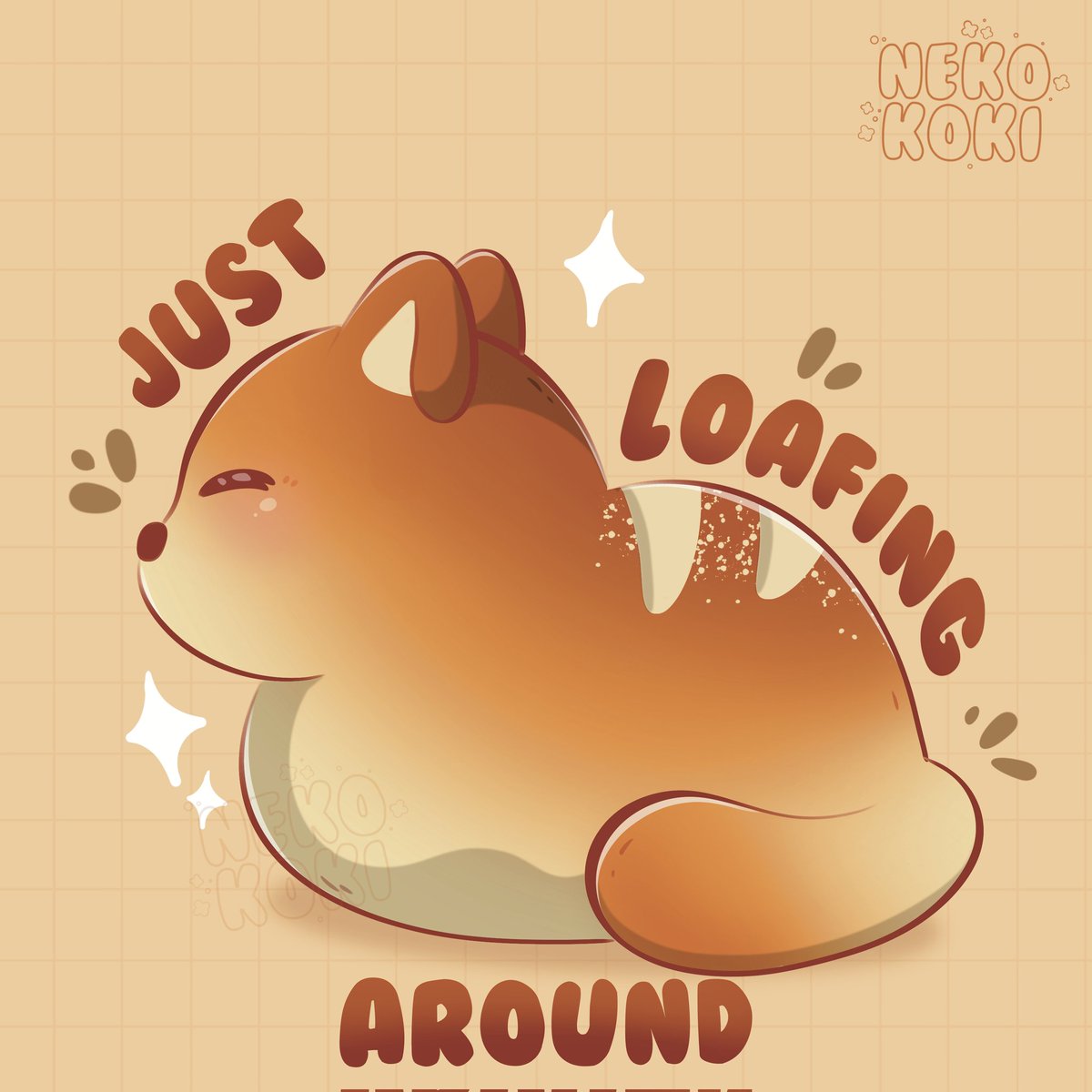 NekokokiDesigns's tweet photo. Just loafing around 🥖
#LOAFCAT #kawaiiart https://t.co/p5SQSeagHy