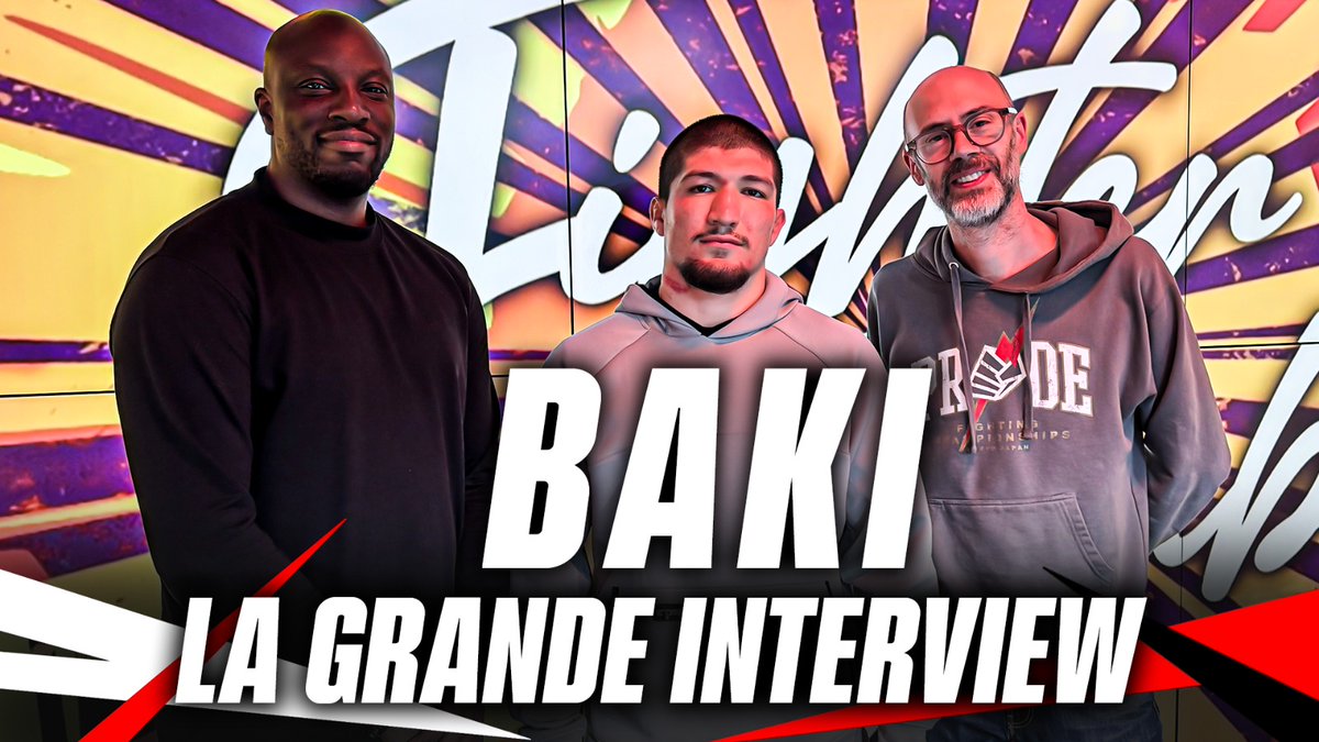 📻🔥 Interview-discussion fleuve avec <a href="/BaysangurHanma/">Baki Hanma</a> pour le RMC Fighter Club. Gros talent et garçon passionnant à écouter parler combat. C'était un vrai plaisir de le recevoir <a href="/Baba_Diagne_/">Baba</a> 

➡️ Version audio : l.rmcsport.fr/BlQ
➡️ Version vidéo : l.rmcsport.fr/Ztx