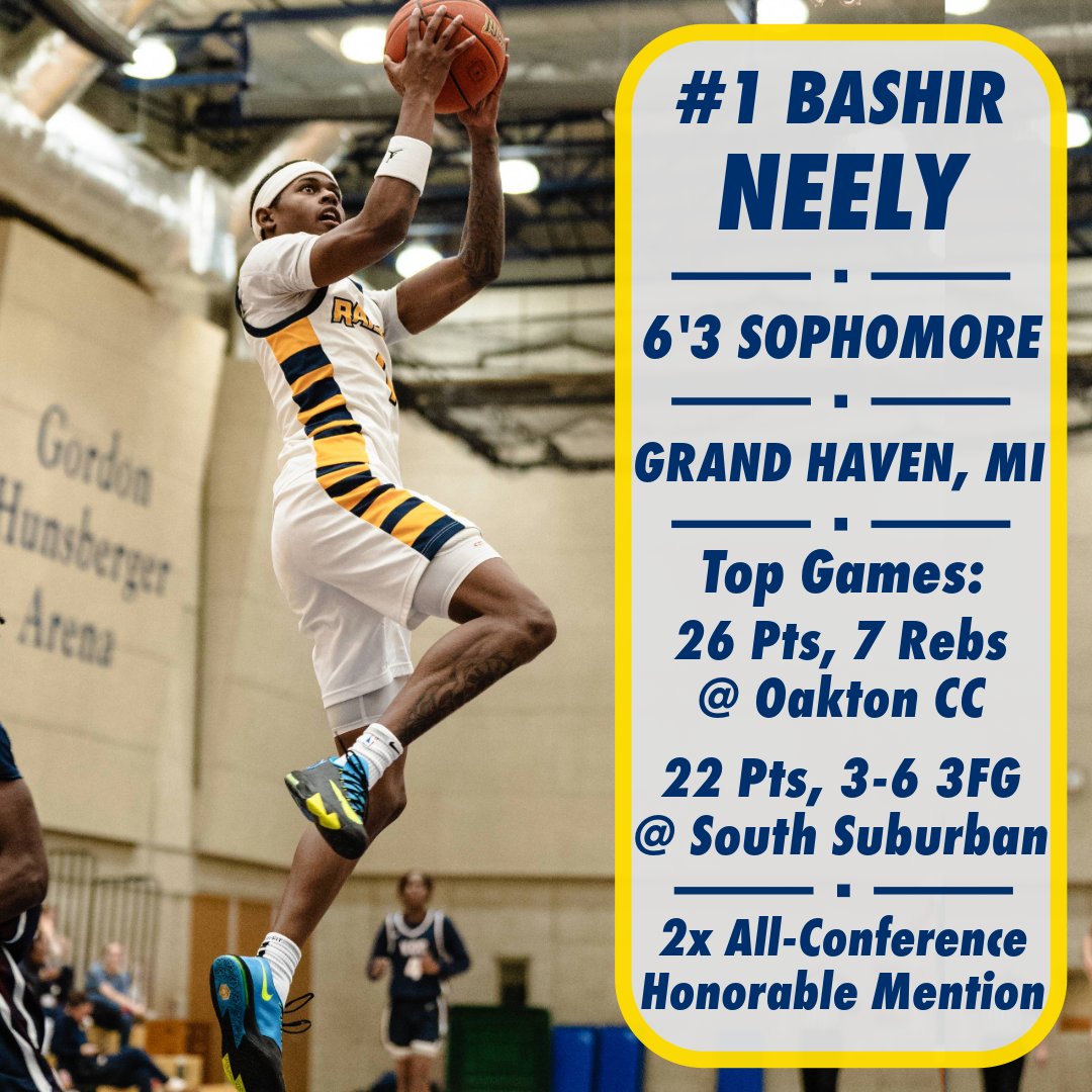 GRCC Men's Basketball (@grccbasketball) on Twitter photo #GRCCSeasonWrapUps continue with #1 - Bashir Neely! <a href="/Bashir245/">Bashir Neely</a> scored over 600 points in his GRCC career and was named All-Conference Honorable Mention! #GRCCSeasonWrapUps continue with #1 - Bashir Neely! <a href="/Bashir245/">Bashir Neely</a> scored over 600 points in his GRCC career and was named All-Conference Honorable Mention!