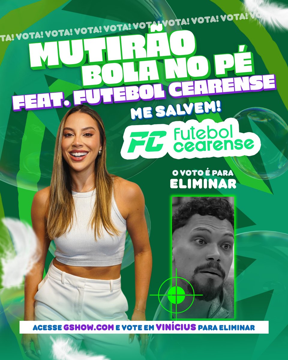 renatasaldanhap's tweet photo. 🦢MUTIRÃO 'BOLA NO PÉ' feat. @_futCearense INICIADO🦢

📥 A cada 10 votos, deposite um EMOJI aqui.
⏰ ENCERRA ÀS 13:00H!
🚨 O voto é pra SAIR, portanto votem no VINÍCIUS!

🎯 META: 12.000 RESPOSTAS.

📲 LINK: https://t.co/iHb1Skz5M7

#FicaRenata #BBB25 https://t.co/cHilMM87YP
