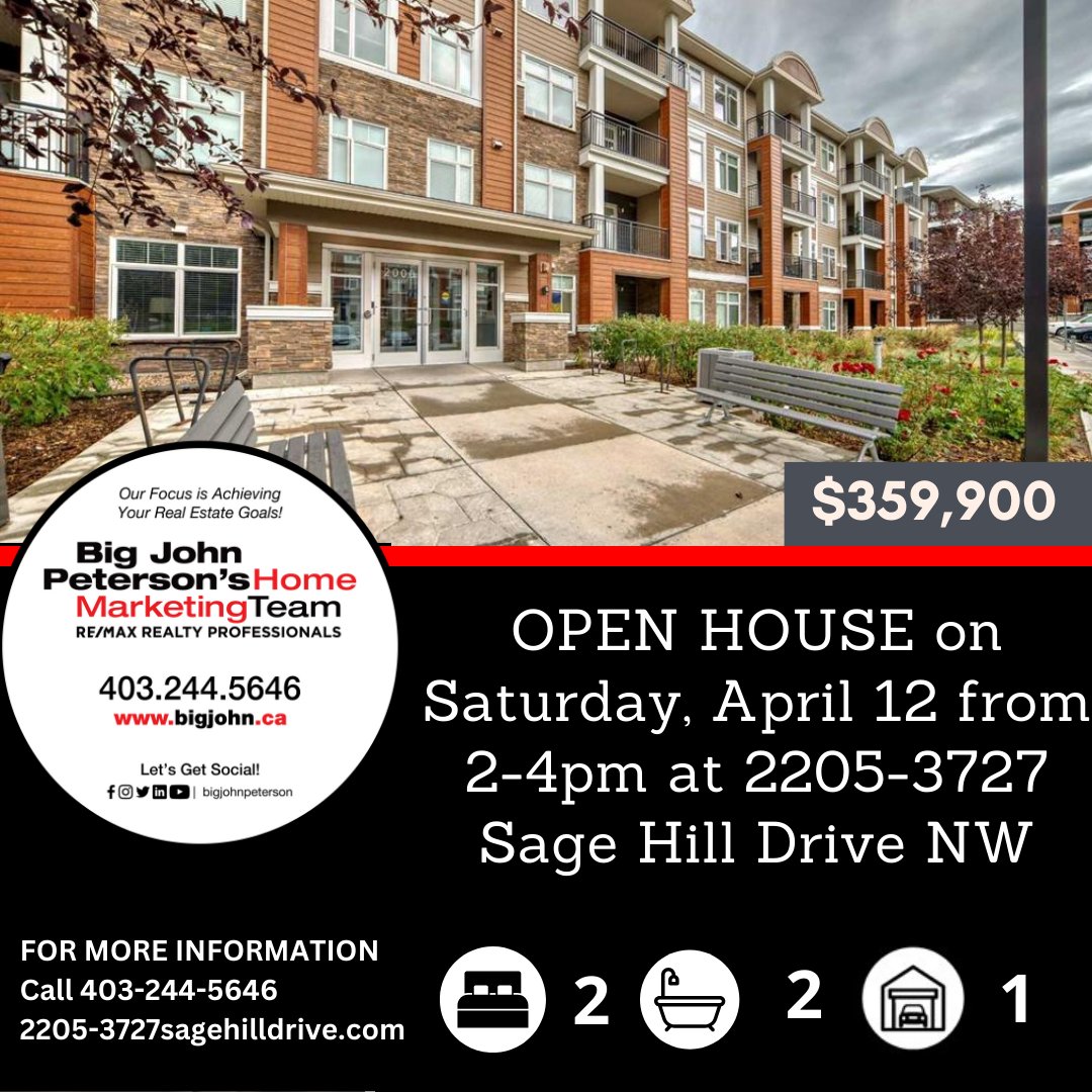 BigjohnPeterson's tweet photo. OPEN HOUSE on Saturday, April 12th from 2-4pm. Stop by and check out this great property in Sage Hill! https://t.co/mEtf9oGKAC