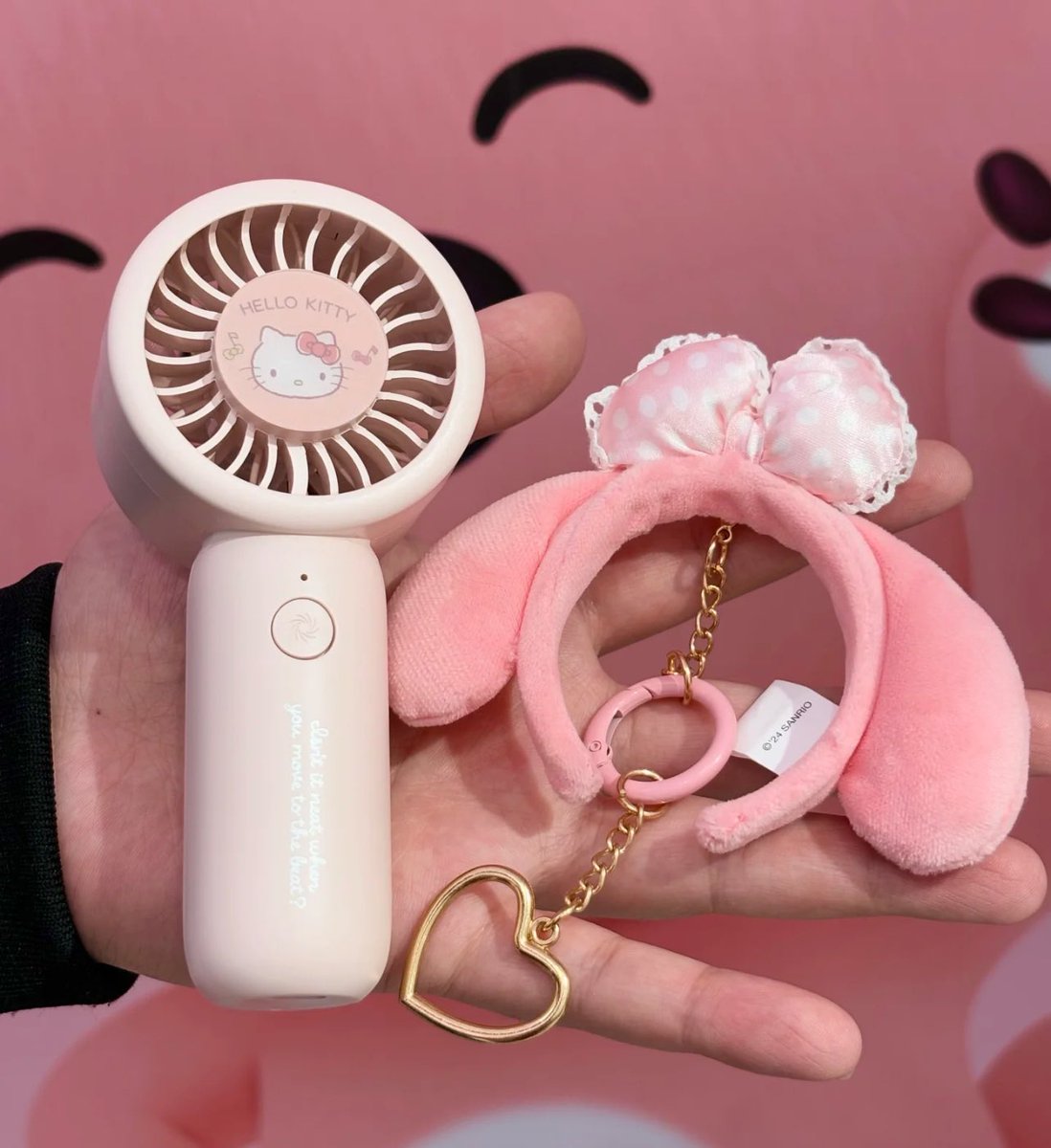 พัดลม Miniso x Sanrio ไว้คลายร้อนน่ารักเต็มร้อยอ่ะ👍🏼💕