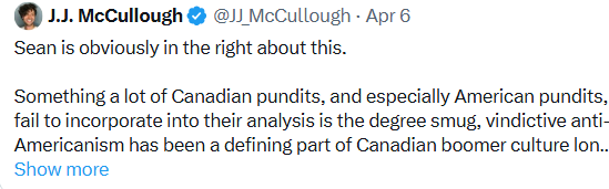 DkLatta's tweet photo. There's definitely a smug anti-US side; equally there's a smug anti-anti-US side. Canadians who basically embrace an American-lite identity, who regard as embarrassing &amp; with sneering contempt any attempt at expressing, nurturing, let alone developing, a Canadian culture🤷 https://t.co/lf0fqJAfCF