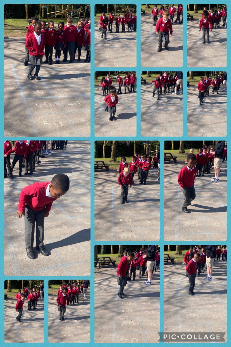 SaintOsburgs's tweet photo. Year 1 have been counting in 10s, using a large hundred square on the playground #mathsoutside https://t.co/5PikGPAePw