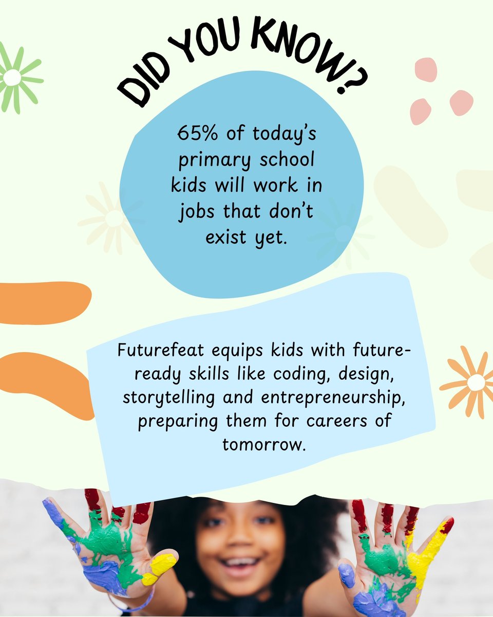 65% of today’s primary school students will work in jobs that don’t yet exist.

It’s a staggering statistic and a powerful reminder that we need to rethink how we prepare the next generation.

#Futurefeat #FutureOfWork #EdTech #FutureReady