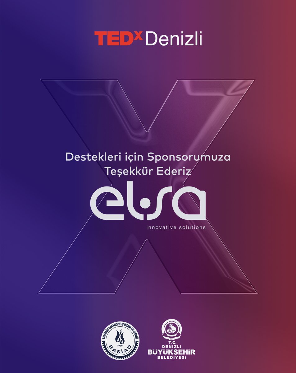 tedxdenizli's tweet photo. Destekleri için sponsorumuza teşekkür ederiz.

#tedxdenizli https://t.co/PszW1tOEZ7