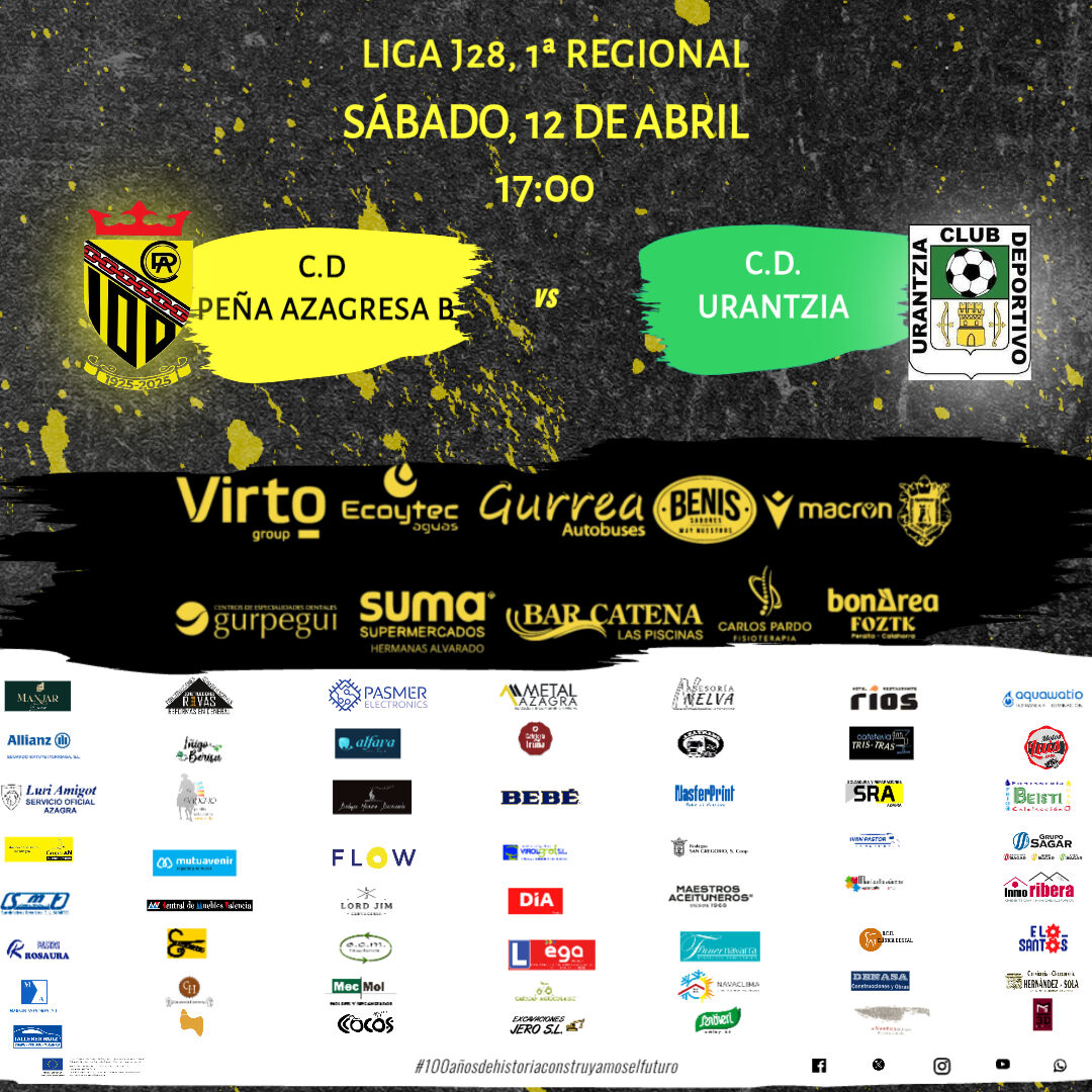 #REGIONAL. A recuperar la buena línea  ...

📅 Sábado, 12 de Abril  vs <a href="/CDUrantzia/">C.D.URANTZIA</a>

🕠 17:00 horas

🏟️ Miguel Sola

Aúpa Peña!!

#100añosdehistoriaconstruyamoselfuturo