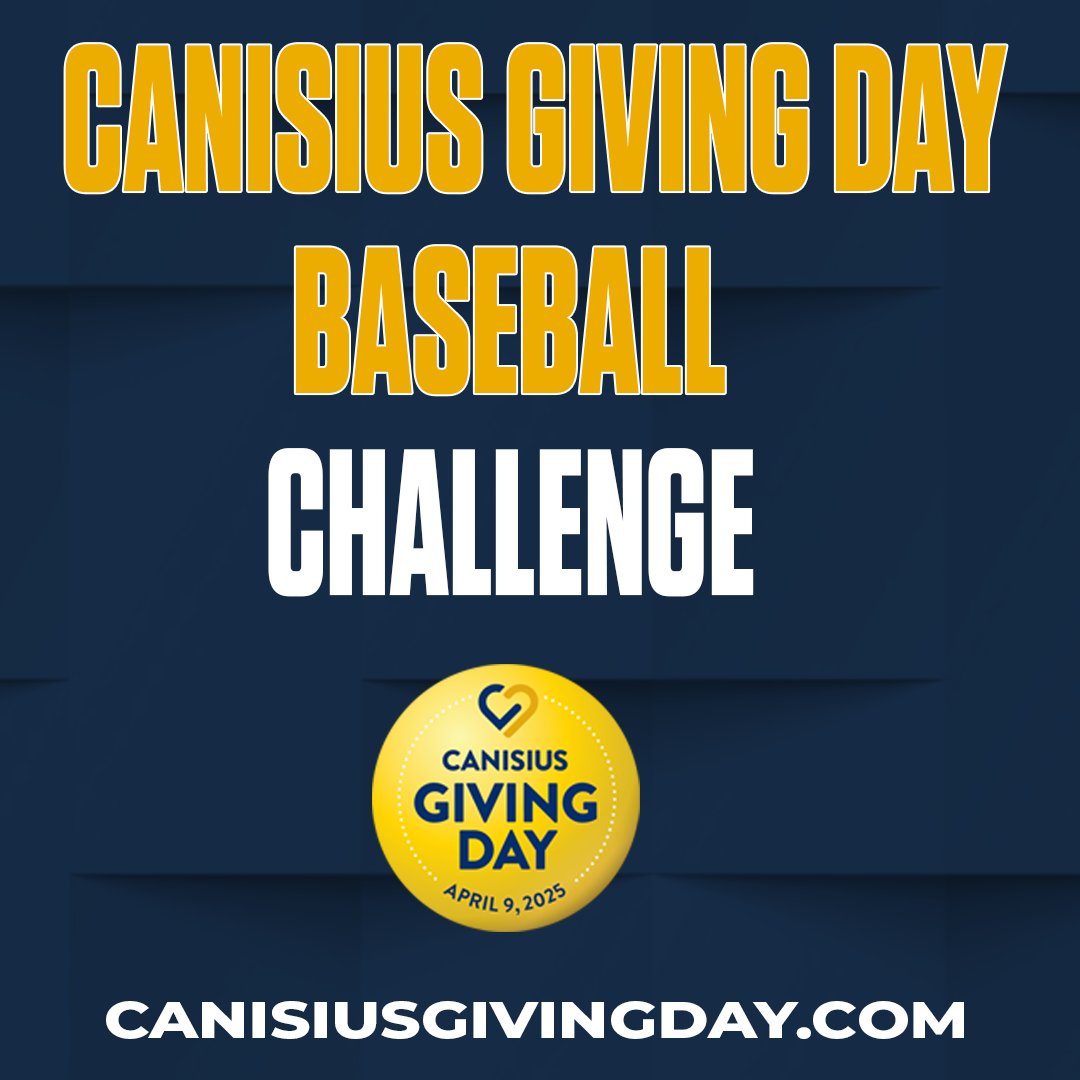 Your #CanisiusGivingDay donation to baseball will be matched dollar for dollar up to $2,500 by alumnus Drew Pettit '11, MBA '13.

Make your gift now!

🔗tinyurl.com/4vvkeysx

#Griffs