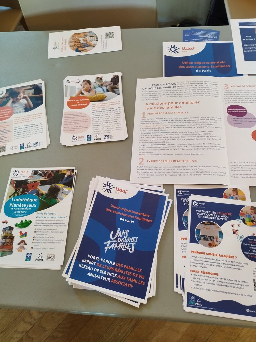 L'#UdafdeParis est présente au Forum de l'enfance et de la famille organisé par <a href="/mairie15/">Mairie du 15</a> cet après-midi ! Nous renseignons les #parents présents sur nos services à destination des #familles !