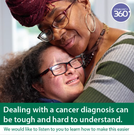 Community360 (@community360org) on Twitter photo Our team at Community360 is working with <a href="/macmillancancer/">Macmillan Cancer Support</a> to develop a better understanding of people's cancer experiences.If you’re in Essex&had cancer/care for someone with it, we want to hear from you!Contact us at voices@community360.org.uk #MacmillanSupport #CancerAwareness Our team at Community360 is working with <a href="/macmillancancer/">Macmillan Cancer Support</a> to develop a better understanding of people's cancer experiences.If you’re in Essex&had cancer/care for someone with it, we want to hear from you!Contact us at voices@community360.org.uk #MacmillanSupport #CancerAwareness