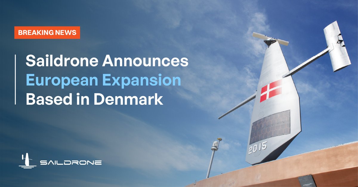 BREAKING NEWS: Saildrone has just announced its first European subsidiary, based in Denmark, to address the urgent need for maritime domain awareness in European waters. 🇩🇰 👏

Read the press release: go.saildrone.com/4juuVAS