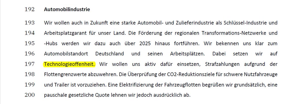 Germany’s new coalition agreement (CDU-CSU-SPD) signals a shift in 🇪🇺 automotive policy. The key term is now: “Technologieoffenheit” (or: technology neutrality) – marking a departure from the previous coalition’s much clearer focus on electromobility.

The automotive sector is
