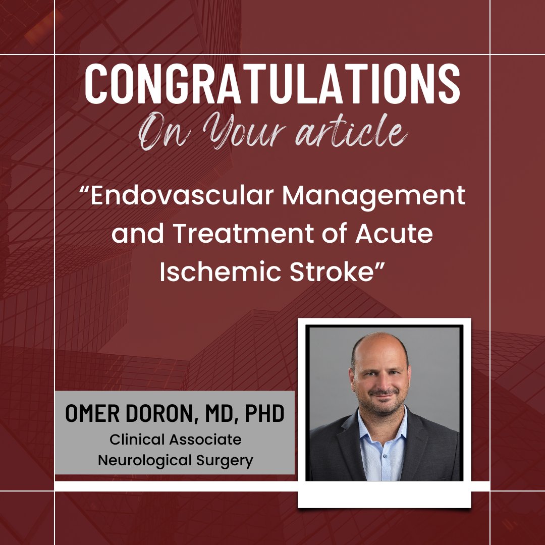 UChicago Department of Neurological Surgery (@neurosurgeryucm) on Twitter photo Congratulations Dr. Doron for your new article. Link in our bio to read the full article! #uchicagomedicine #Neurosurgery #neurosurgeryucm <a href="/UChicagoMed/">UChicago Medicine</a> <a href="/NeurosurgeryUCM/">UChicago Department of Neurological Surgery</a> Congratulations Dr. Doron for your new article. Link in our bio to read the full article! #uchicagomedicine #Neurosurgery #neurosurgeryucm <a href="/UChicagoMed/">UChicago Medicine</a> <a href="/NeurosurgeryUCM/">UChicago Department of Neurological Surgery</a>