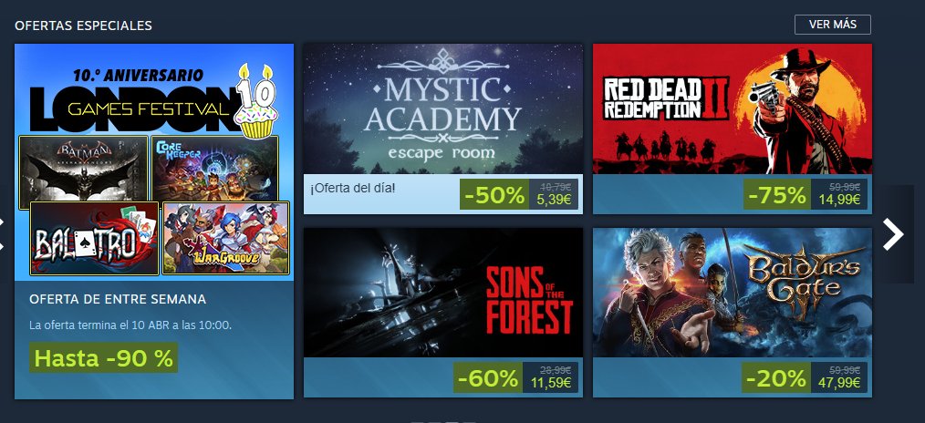 No pensaba que esto fuera a ser posible nunca, pero uno de nuestros juegos es parte de la Oferta del Día de Steam😇

Mystic Academy: Escape Room ahora mismo a un 50% de descuento, la mayor rebaja hasta ahora.