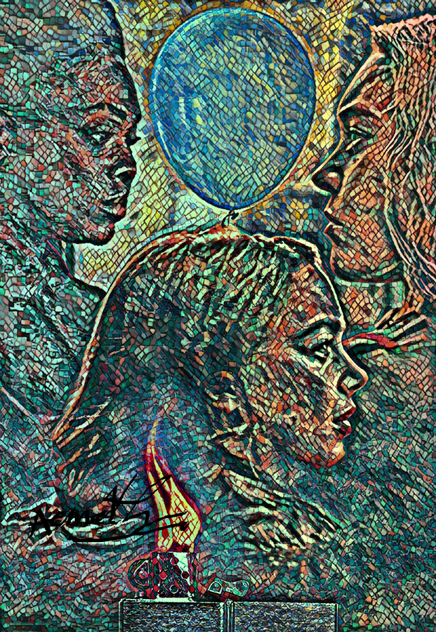 aemeth2's tweet image. Happy birthday to the wonderful @Amaliajaja , a woman of as many talents as the stones in this mosaic painting I did :) &amp;lt;3 #motherlandfortsalem #happybirthdayamaliaholm