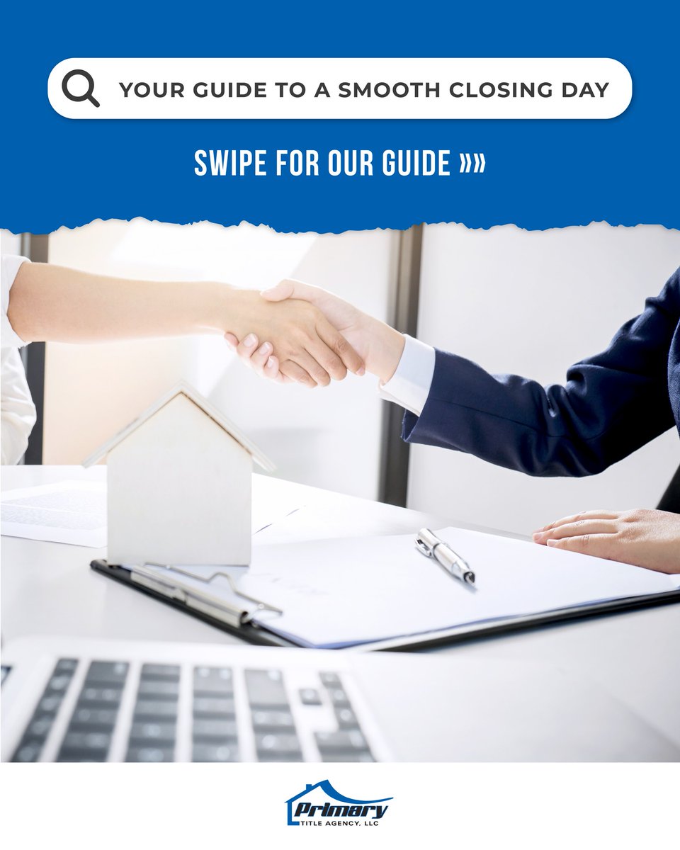primarytitle130's tweet photo. Closing day = exciting and overwhelming — but you don’t have to do it alone! 🏡✨

At Primary Title, we make the process smooth, stress-free, &amp; easy to understand.

Swipe to see what to expect ➡️Questions? We’re here to help! 📲 #ClosingDay #PrimaryTitleAgency #SmoothTransactions https://t.co/FREWOW0Sj7