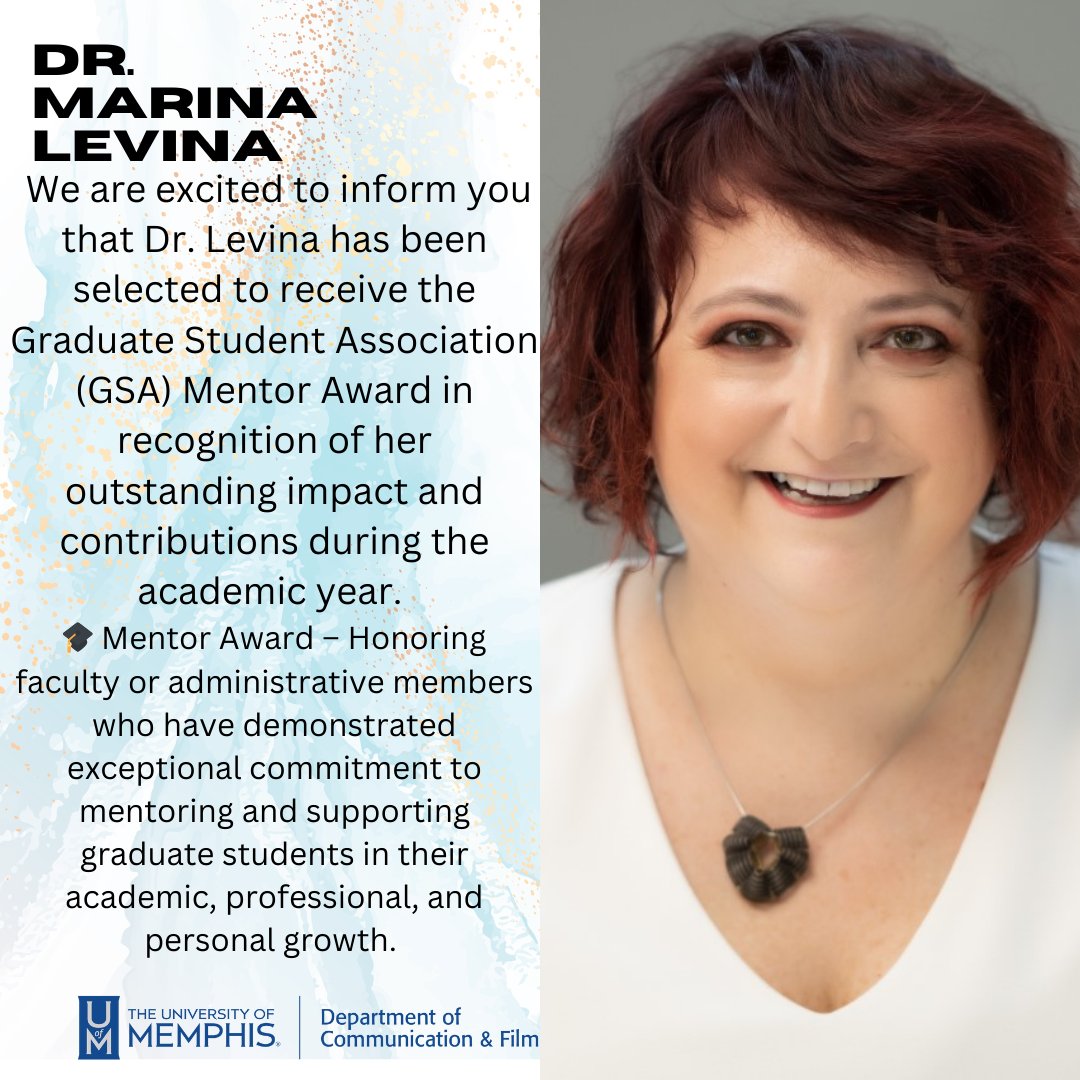 Congratulations Dr. Marina Levina! #COMMStudyWithUs