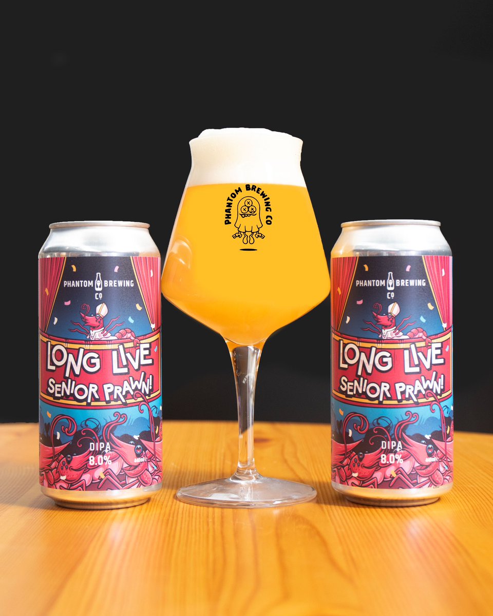 🦐 LONG LIVE SENIOR PRAWN 🦐 

An amped up tribute to Senior Prawn! This DIPA is absolutely packed with layers of ripe pineapple, fresh grapefruit and juicy melon &amp; we’re open late this Thursday for extra beers!!

Thu 17:00-22:30
Fri 15:00-22:30
Sat 13:00-22:30
Sun 13:00-18:00
