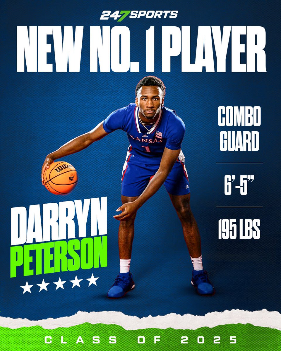 🚨🚨🚨

Darryn Peterson will finish as the number 1 ranked prospect in the national class of 2025. 247sports.com/college/basket…