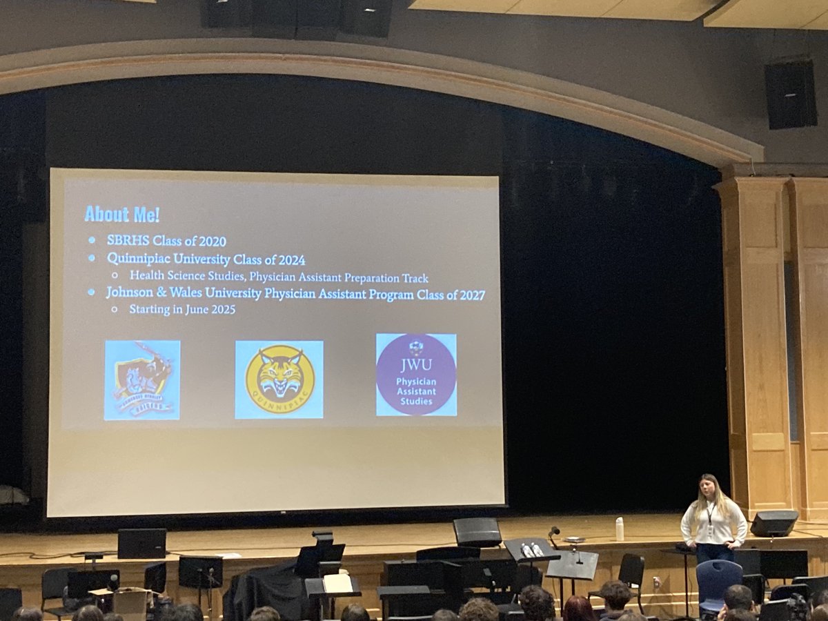 SBRHS_WLDept's tweet photo. Today's guest speaker Maddy talked to our students about her preparation for a career as a P.A! Students were provided with great advice as they begin to plan their future studies after SBRHS! It is always great to hear from another successful Raider!
#SBRHS
#Ciencia
@SBRHSBrels https://t.co/td9u9c90EP