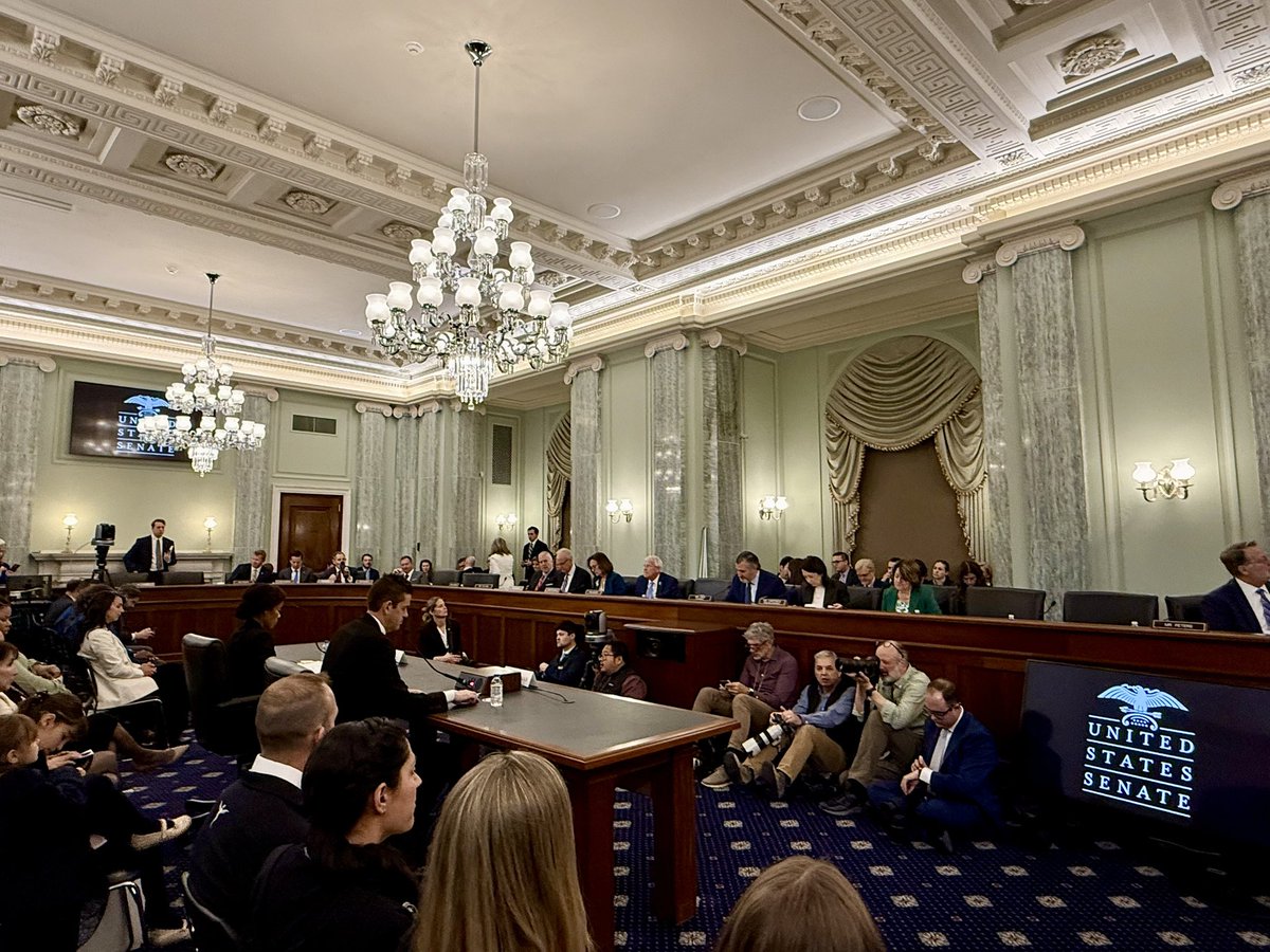 Pleased to attend the confirmation hearing of <a href="/rookisaacman/">Jared Isaacman</a> to be <a href="/NASA/">NASA</a> Administrator and Olivia Trusty to be <a href="/FCC/">FCC</a> Commissioner! They’re excellent nominees who will serve with great distinction. And congratulations to <a href="/NTIAgov/">NTIA</a> nominee <a href="/ArielleRoth/">Arielle Roth</a> on her <a href="/SenateCommerce/">Senate Commerce Republicans</a> approval!