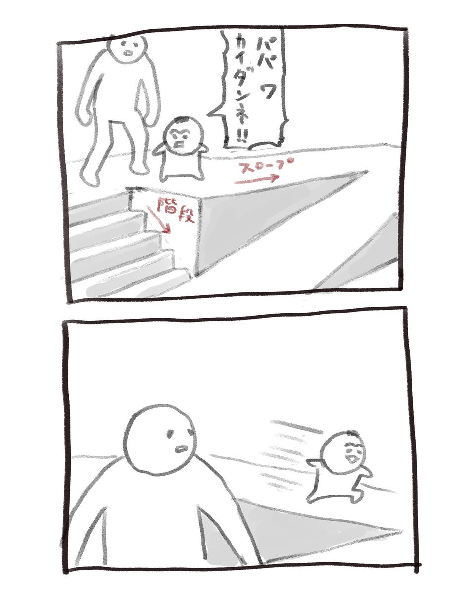 本日の育児漫画です 小さな冒険 