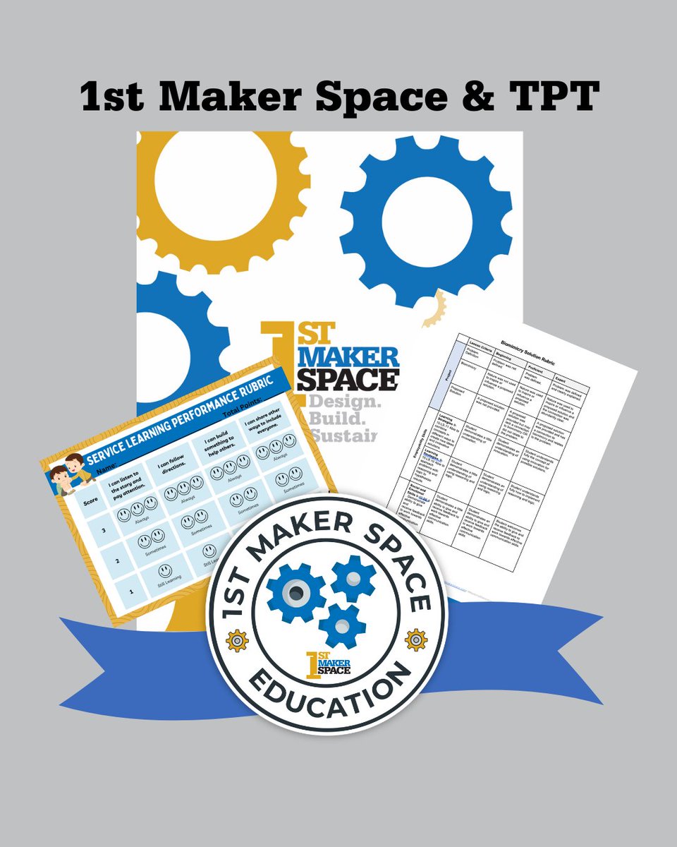 Are you in need of some hands-on projects to complete during the final weeks of school? Check out the 1st Maker Space TPT Store for a variety of resources to enhance our free curriculum! 

teacherspayteachers.com/store/1st-make…