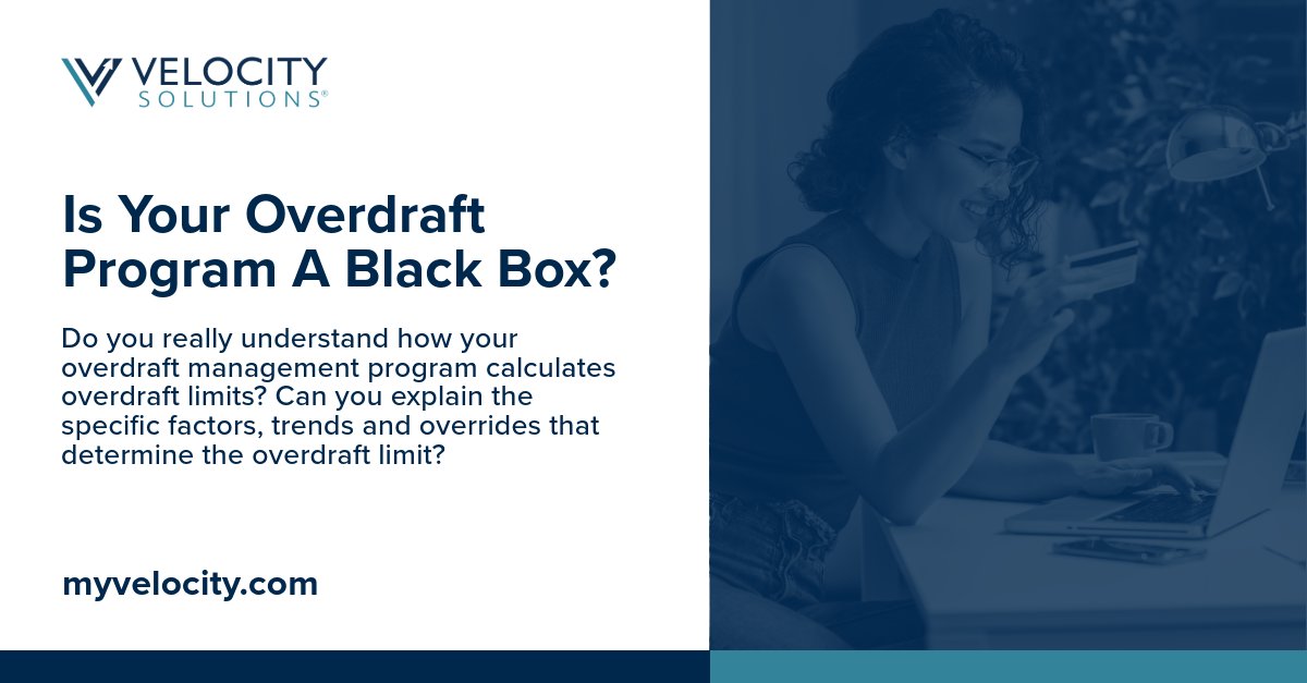 GoMyVelocity's tweet photo. Do you really understand how your overdraft management program calculates overdraft limits? Can you explain the specific factors, trends and overrides that determine the overdraft limit? https://t.co/4vDlpJQ8lj https://t.co/HYzf2hgNvd