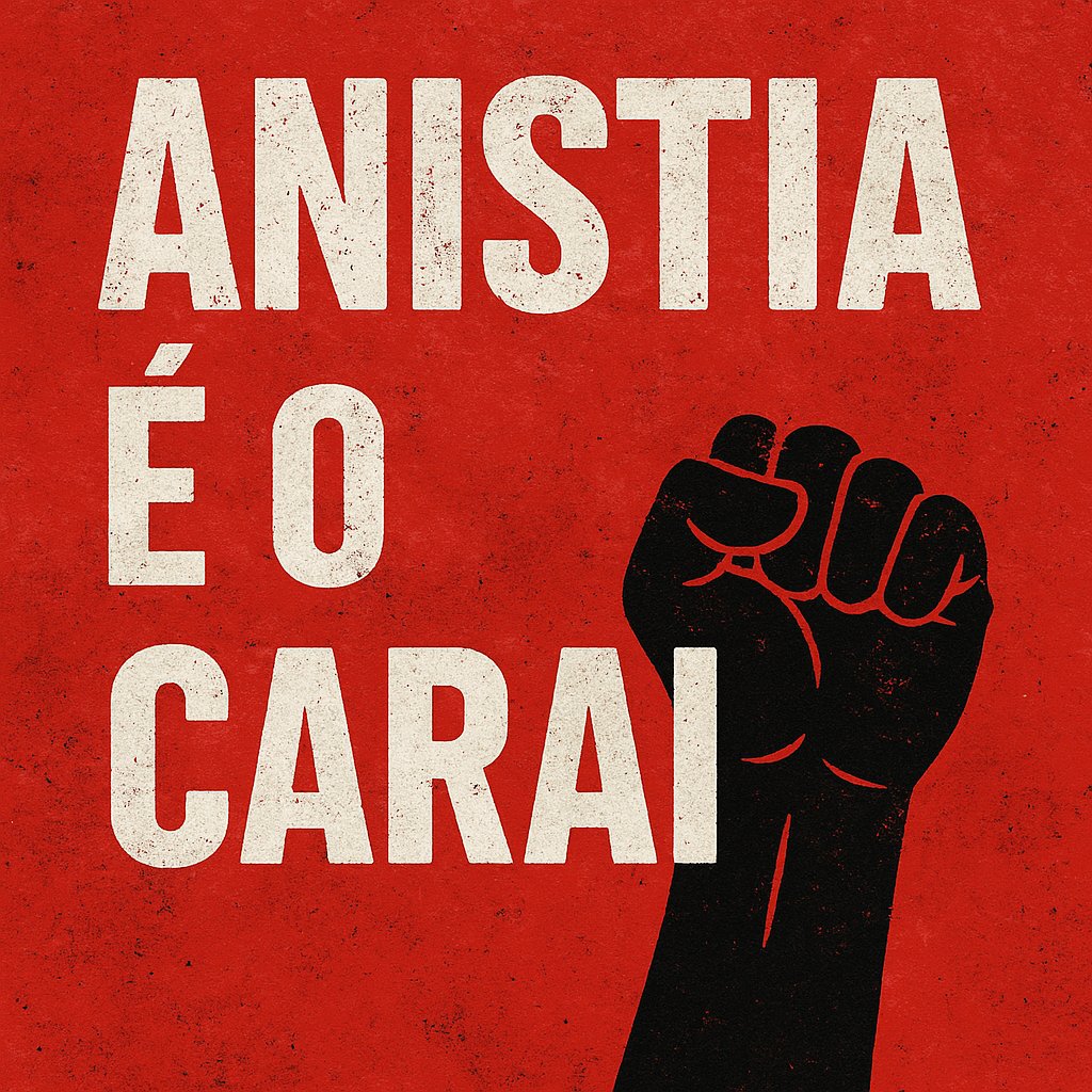jucadutra's tweet photo. A voz do povo não pediu anistia!

A voz que levanta cedo todo dia, não pediu anistia.
A mão que pega no pesado, que empurra o carrinho, que conta moeda no fim do mês...não pediu perdão.
Quem rala, quem sangra, quem sofre com o descaso, tava longe daquela bagunça.Anistia é o carai https://t.co/3o2cKxAFcF
