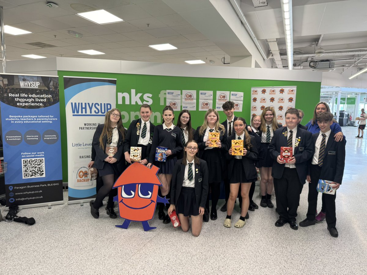 We can often hear about young people and the things they may do wrong. 

It's also important we hear about the good they do. 

Today Whysup worked with 15 fantastic teenagers from <a href="/LeverSchool/">Little Lever School</a> - who were raising funds for BackUp NW. A charity that houses young homeless people in