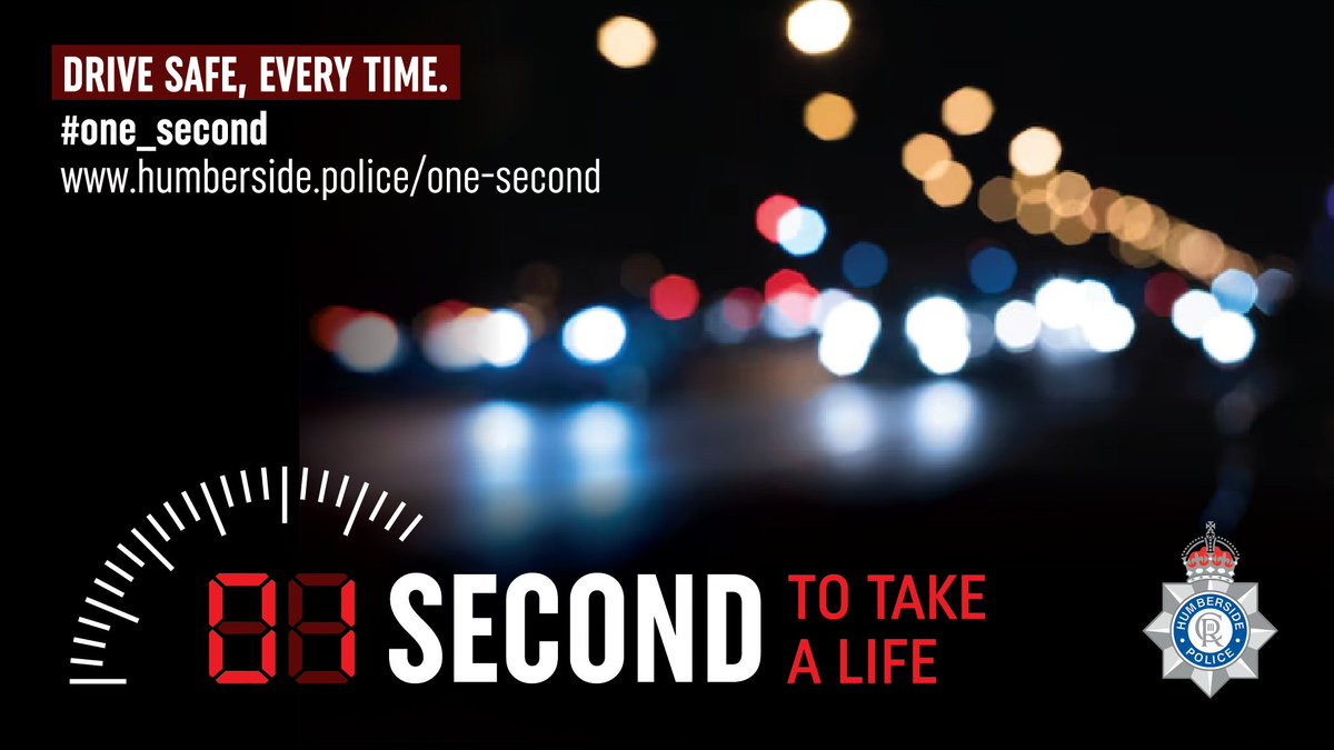 Humberbeat's tweet photo. In the last twelve months alone, 32 people have lost their lives on our roads, with many more suffering life changing injuries.
Our #one_second campaign launches today. Learn more here: https://t.co/v5yQRofuTI
#one_second #campaign #drivesafeeverytime https://t.co/P27ZghJxGj