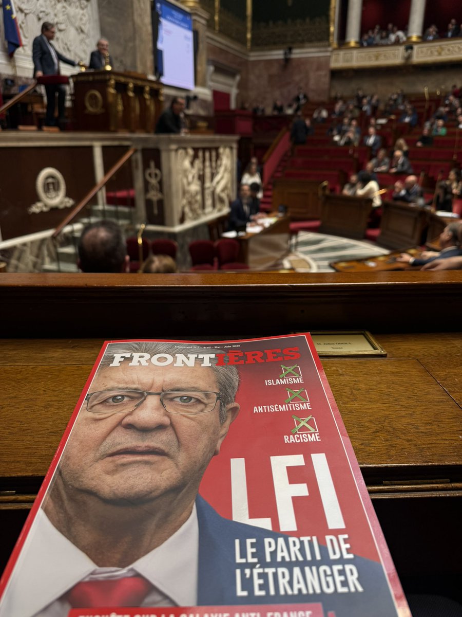 JulienOdoul's tweet photo. N’en déplaise à l’extrême gauche liberticide, 
@Frontieresmedia a toute sa place à l’Assemblée nationale au nom du pluralisme médiatique. https://t.co/vGMPwZVfQD