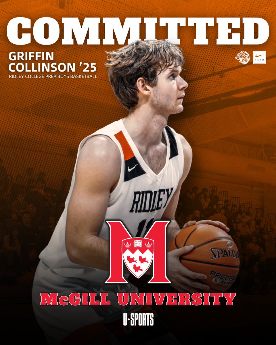 Ridley Athletics (@ridleyathletics) on Twitter photo Congratulations to Prep Boys Basketball student-athlete Griffin Collinson ’25 on his @usportsca commitment to McGill University (@mcgillmbb)!
#FLYBIRDS | <a href="/McGillAthletics/">McGill Athletics</a> Congratulations to Prep Boys Basketball student-athlete Griffin Collinson ’25 on his @usportsca commitment to McGill University (@mcgillmbb)!
#FLYBIRDS | <a href="/McGillAthletics/">McGill Athletics</a>