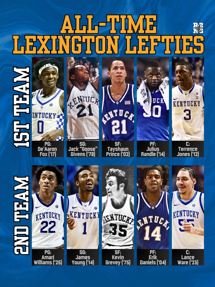 Because of the FOUR🤯 lefties currently on next season's UKMBB roster, we decided to award 1st and 2nd team honors to the Lexington Lefties of the past.

Did we get it right?