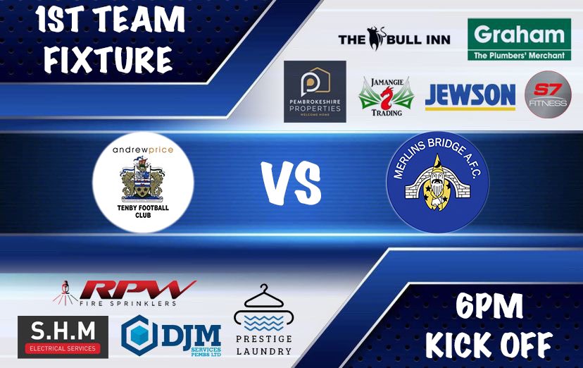 🔵MATCH DAY🔵 

1st Team travel down to The Clicketts this evening to take on Tenby AFC

What an evening for midweek football☀️😎⚽️

Good luck lads!👍🏼🔵⚽️🔵

🆚<a href="/AfcTenby/">Tenby AFC</a> 
🏟️The Clicketts
⏰6pm KO

🗣Come down and support the boys!👏🏼

#Wizards🔵⚽️🔵