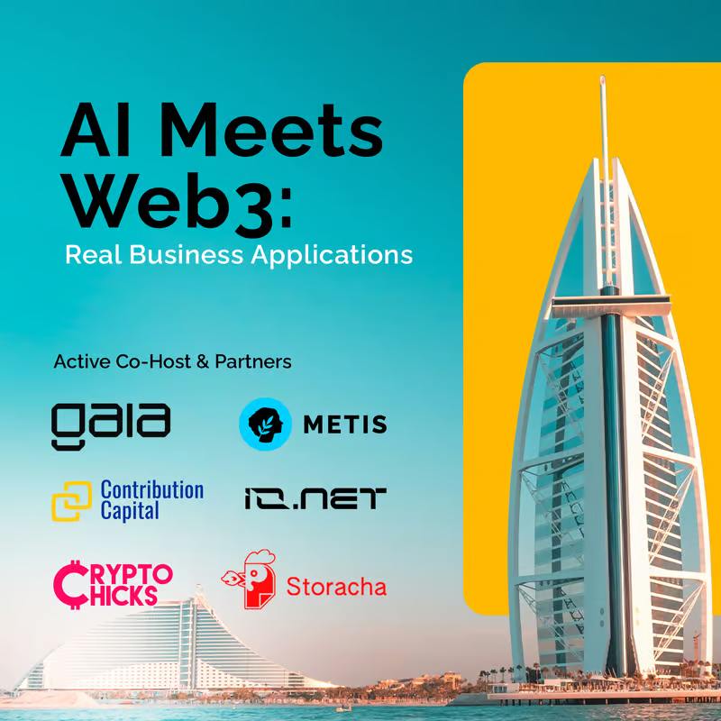 crypto_chicks's tweet image. 📣 Save the Date! CryptoChicks is hosting “AI Meets Web3 – Real Business Application” on May 1 in Dubai! 🤖🌐 It’s a 500+ person side event during #Token2049. Join us to explore how AI and blockchain converge in real industries. #AImeetsWeb3 #DubaiTech #Blockchain