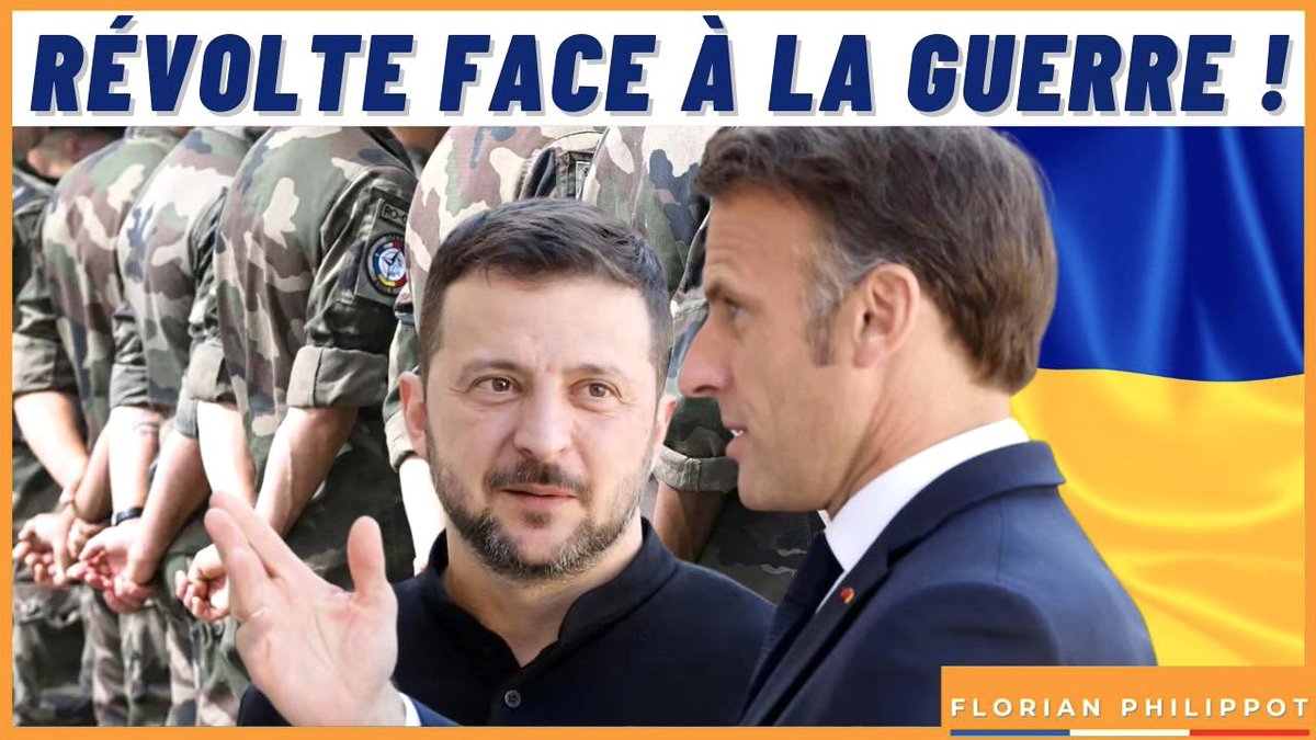 f_philippot's tweet photo. « Les soldats français seront les premiers à arriver en #Ukraine ! »

Depuis cette révélation de #Zelensky, suivie de beaucoup d’autres, qui montrent que #Macron accélère vers la guerre contre la #Russie, la révolte gronde !

Nouvelle vidéo ! ➡️ https://t.co/o6GQcJYQAZ https://t.co/2yZaaBHUDp