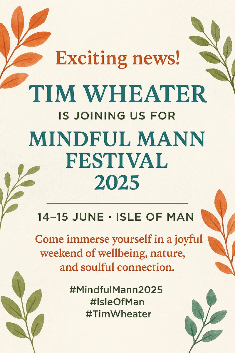 RobertCurrey's tweet photo. 2/5 Mindful Mann Festival, Isle of Man
I first met Tim Wheater in Australia in 1993 and have since met him at #MindBodySpirit Festivals worldwide. Tim is soul-stirring flautist, vocalist, and presenter whose music truly uplifts.
#TimWheater #WellbeingFestival https://t.co/WmbeU63vfM