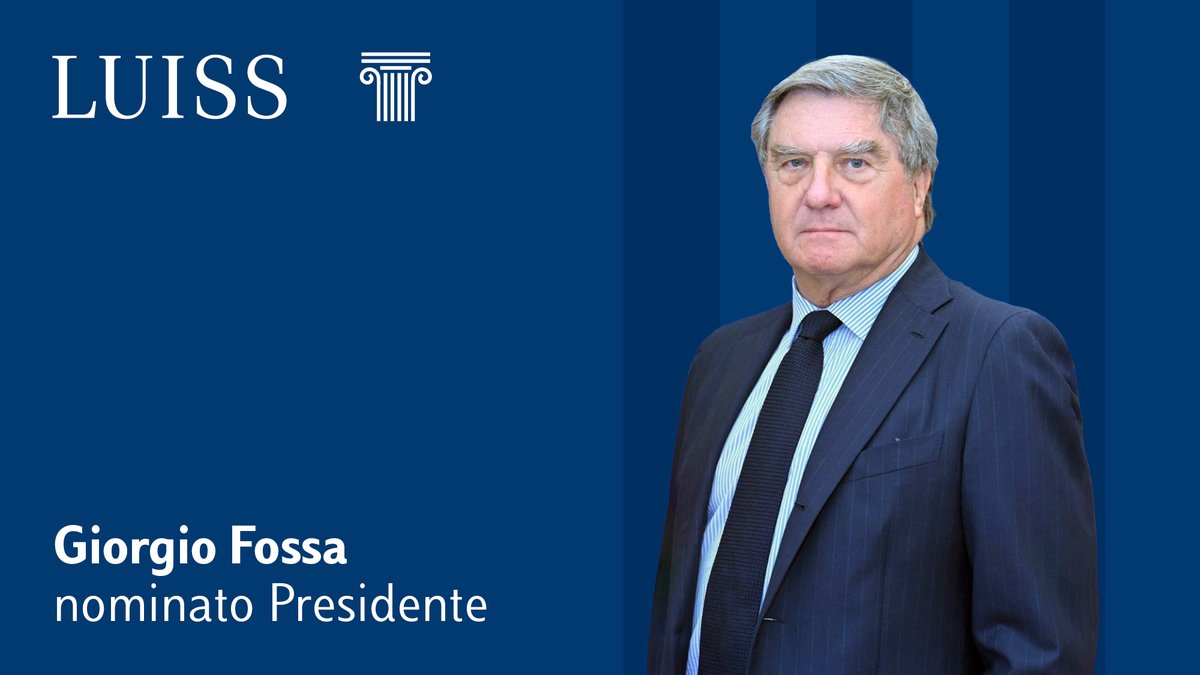 Il CdA della Luiss ha nominato oggi Giorgio Fossa nuovo Presidente dell’Ateneo. Fossa succede a Luigi Gubitosi, che ha guidato l’Università dall’ottobre 2023.
Leggi la news 👉 luiss.it/giorgio-fossa-…