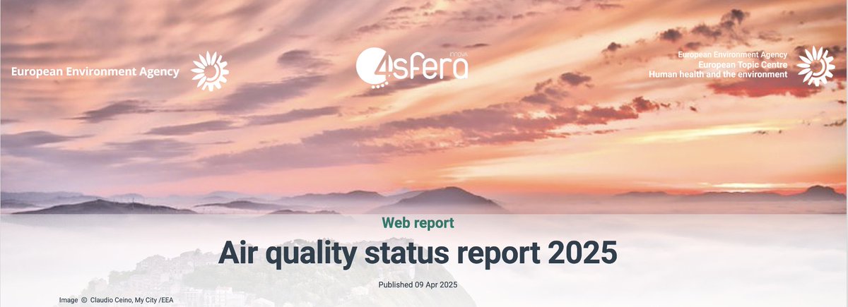 4sfera's tweet photo. 🚨 The 2025 @EUEnvironment air quality update is here—and it’s a big one.

This year’s insights are powered by two key reports co-authored by 4sfera experts. Let’s break down what it means for Europe’s air 🌍💨
#AirQuality #EEA #EU2030 https://t.co/3HdYWYIihN
