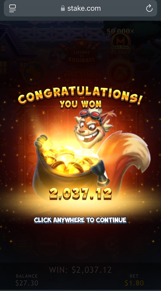 27 dollars in the balance and this hits. Drop some usernames below and make sure to repost ill bless some of you on <a href="/Stake/">Stake.com</a> 

Make sure to follow here and on kick

Code “cleanswipe” on <a href="/Stake/">Stake.com</a>